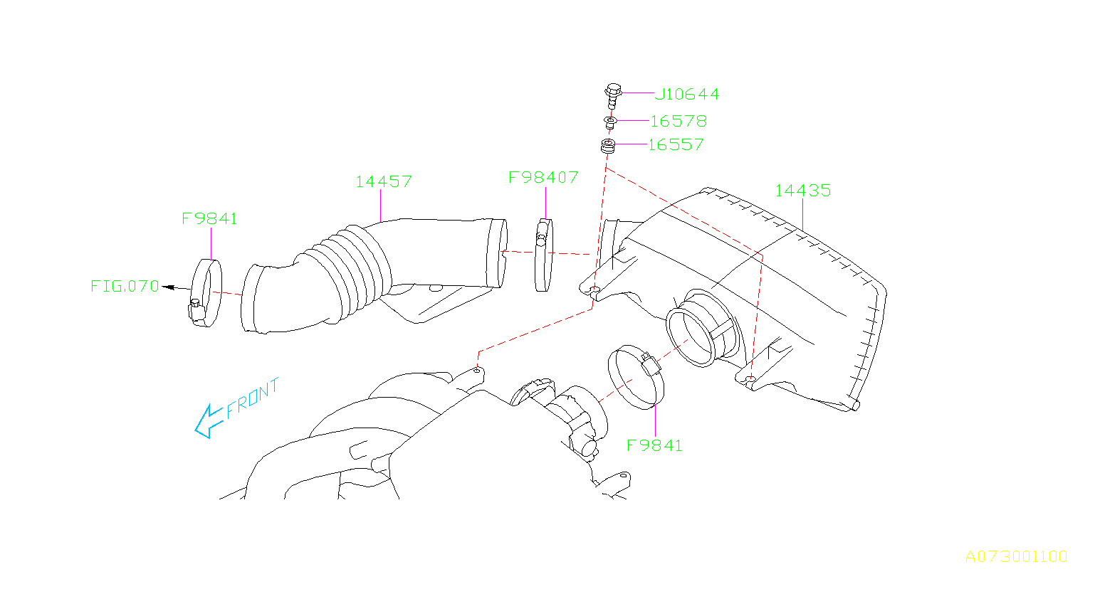 14435AA20A - Subaru Engine Air Intake Hose | Byers Airport Subaru