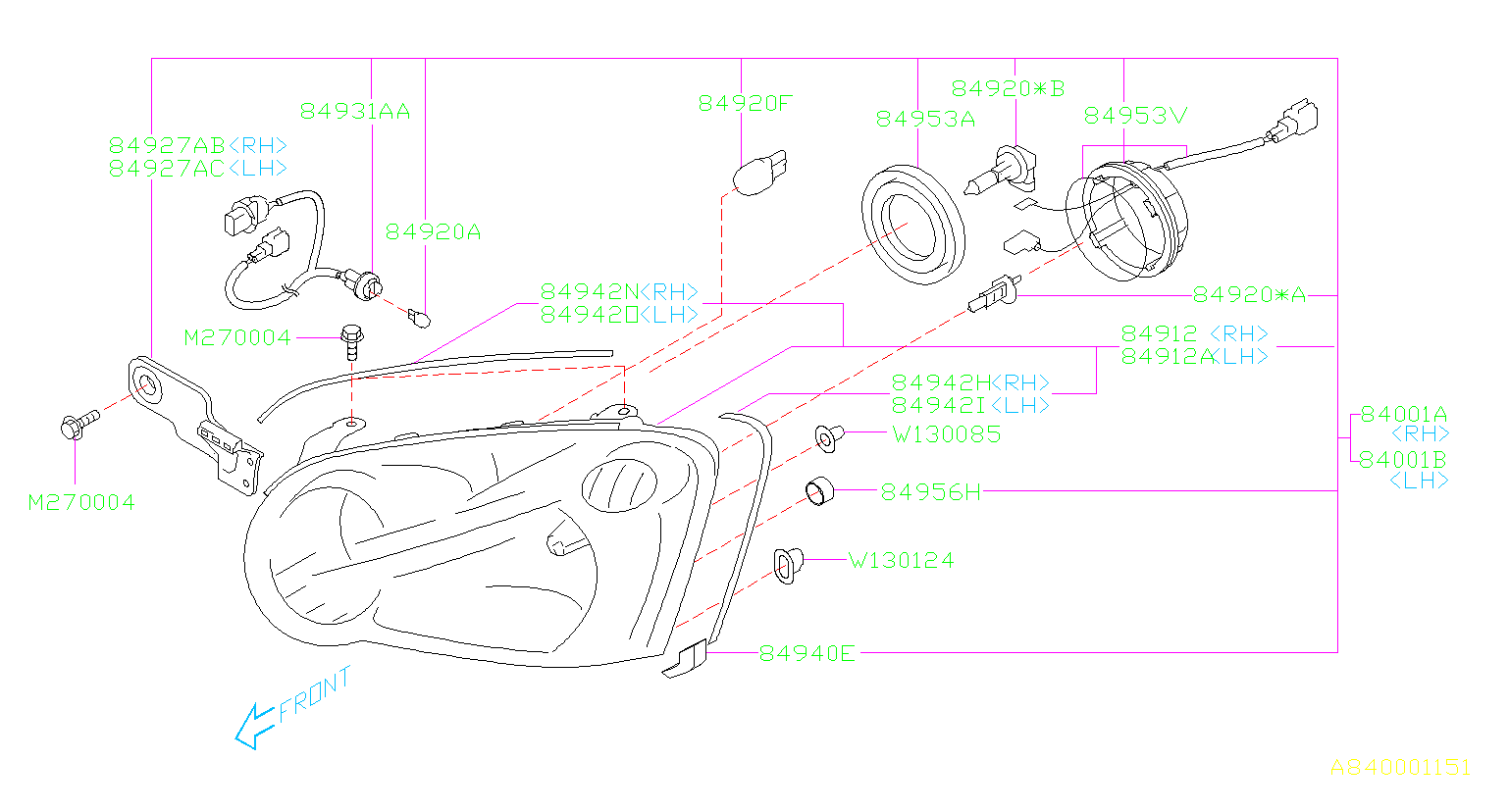 headlight bulb replacement 2014 subaru im