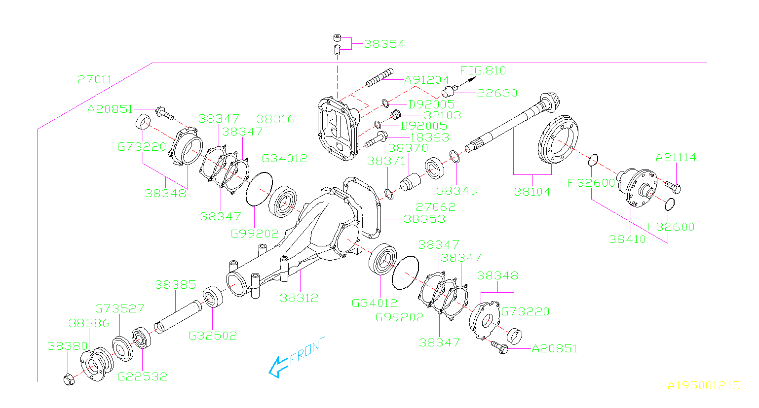 Byers Airport Subaru >> 806340010 - 2013 Subaru Roller bearing. Differential ... Byers Airport Subaru >> 806340010 - 2013 Subaru Roller bearing. Differential ...
